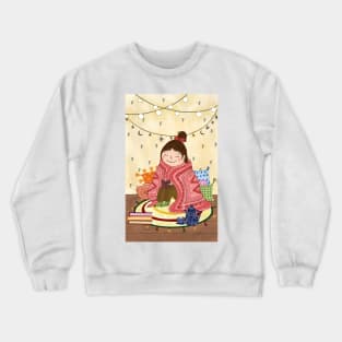 Little Reader Girl Crewneck Sweatshirt